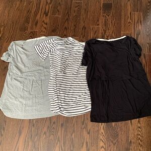 Set of 3 nursing tops Stretchy Soft and comfy size M